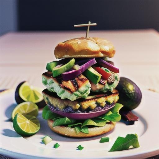 Salmon burgers with avocado salsa