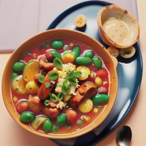 Chorizo and borlotti bean soup