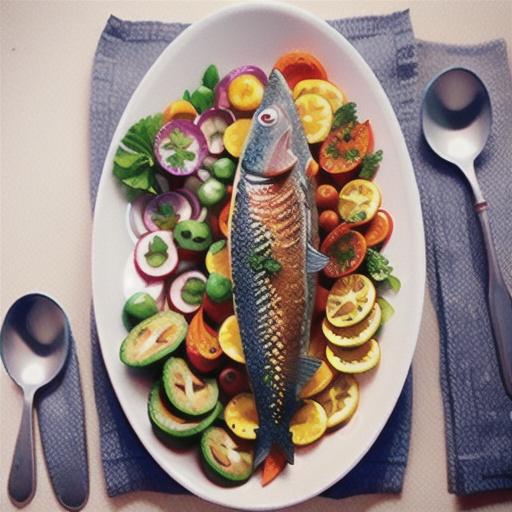 Spice-crusted flathead with roast carrot salad