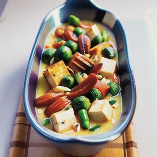Tofu, coconut and vegetable laksa recipe