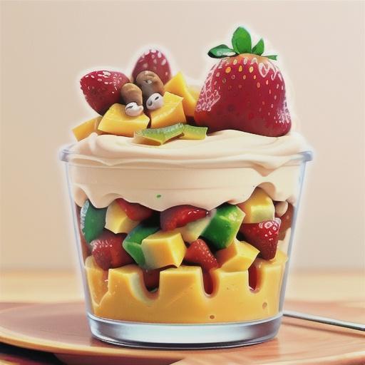 Mango and strawberry ice