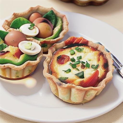 Individual quiche lorraines