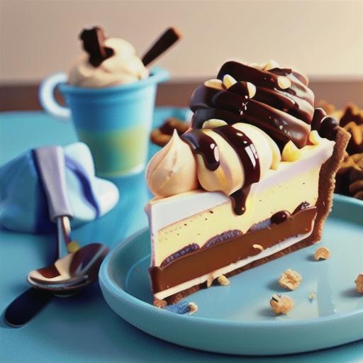 Peanut Butter-Fudge-Ice Cream Pie