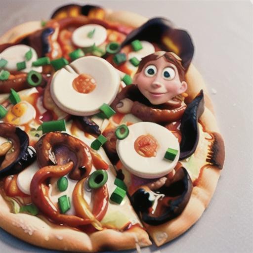 Spicy chilli bean and beef pizza