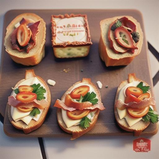 Cheese and Sun-Dried Tomato Canapés