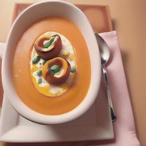 Butternut Bisque with French Onion Toast Topper