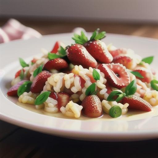 Spring Prosecco Strawberry Risotto for Two