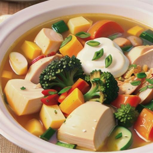 Slow-Cooker Garden Harvest Chicken Soup