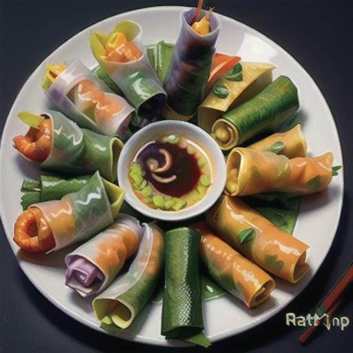 Fresh Spring Rolls With Thai Dipping Sauce
