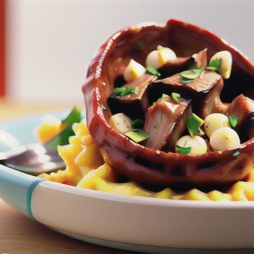 Slow roasted lamb shanks