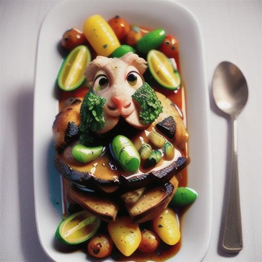 Slow-roasted lamb shoulder