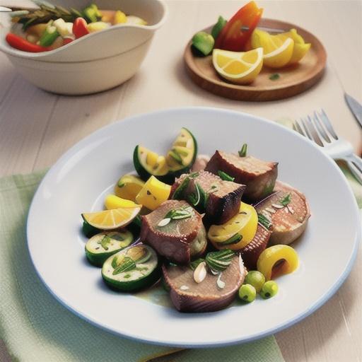 Rosemary lamb cutlets with ratatouille