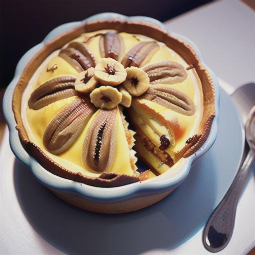 Banana, walnut and maple self-saucing puddings