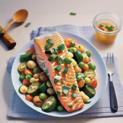 Thai-style salmon with hot and sour dressing