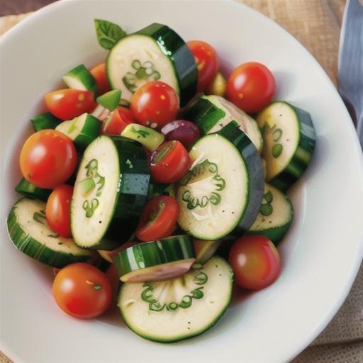 Italian Tomato Cucumber Salad