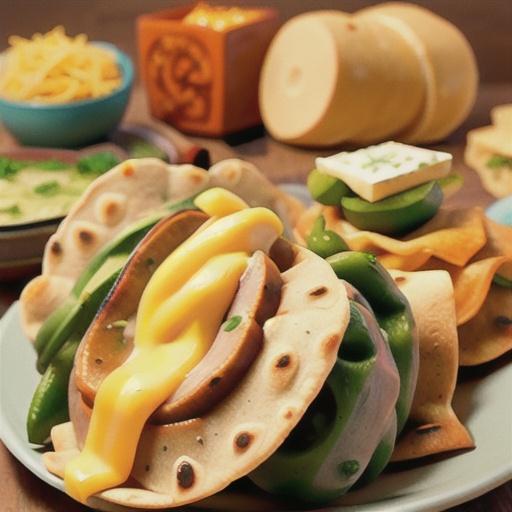 Tortillas with Cactus and Cheese