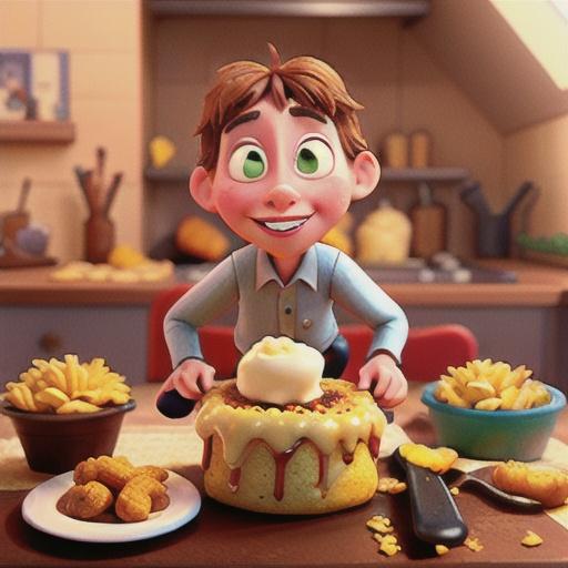 Pretzel Roll Bread Pudding