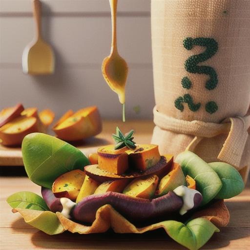 Gluten-free sweet potato and thyme wraps