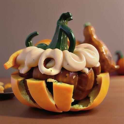 Sausage-Stuffed Turban Squash