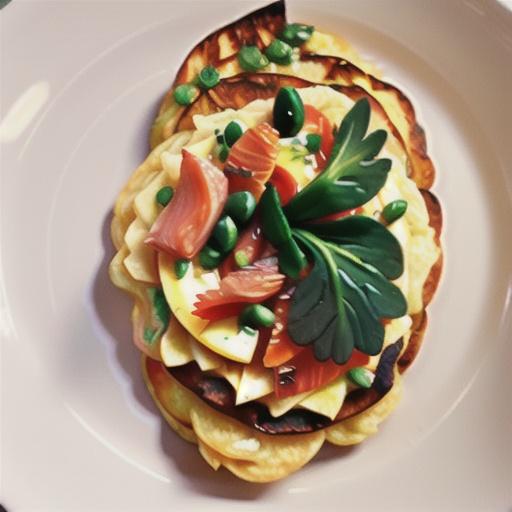 Potato rosti with smoked salmon