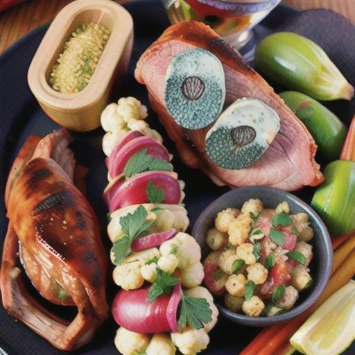 Moroccan leg of lamb with spiced cauliflower