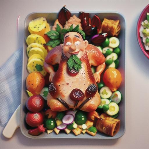 Roast pork and gravy with orange and beetroot salad recipe