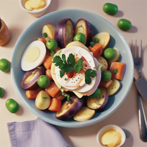 Authentic Russian Salad 'Olivye'