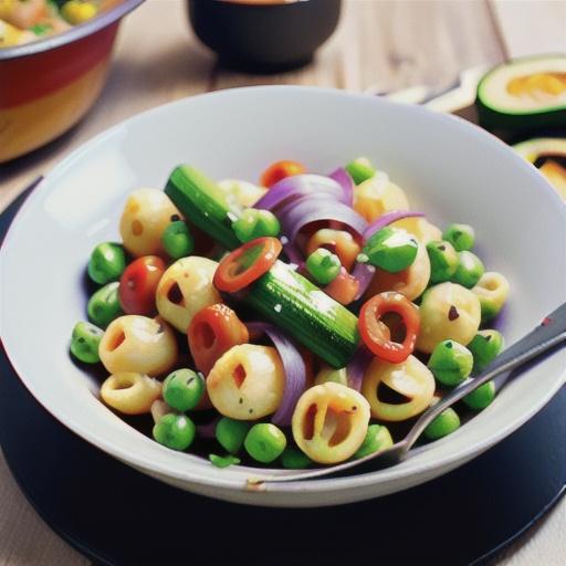 Pea and ricotta gnocchi with zucchini ribbons