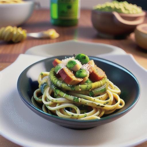 Basil pesto pasta