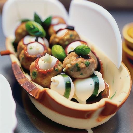 Mozzarella-Stuffed Sausage Meatballs