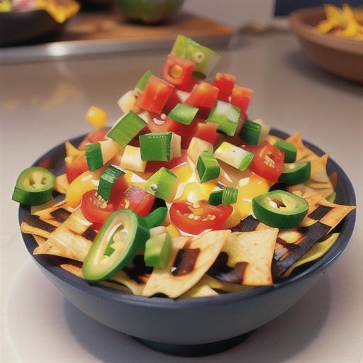 Grilled Vegetable Nachos