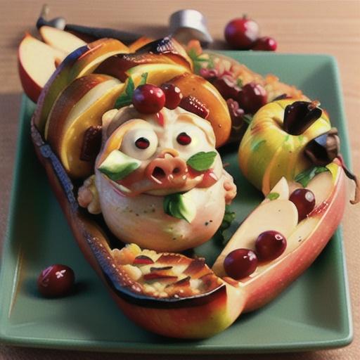 Cranberry Apple Stuffed Pork Loin