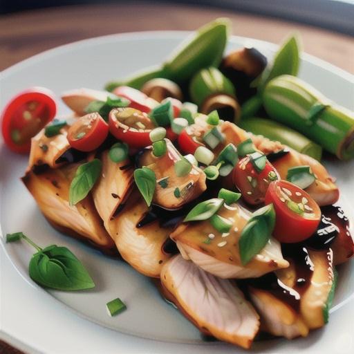 Chicken with Garlic, Basil, and Parsley