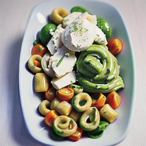 Creamy pesto and pumpkin gnocchi salad