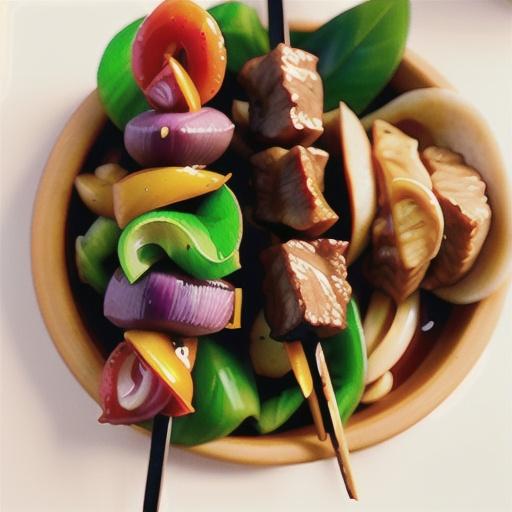Madras beef skewers