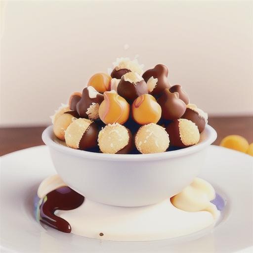 White chocolate and orange truffles