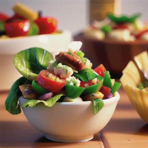 Italian Chop Salad in Shells