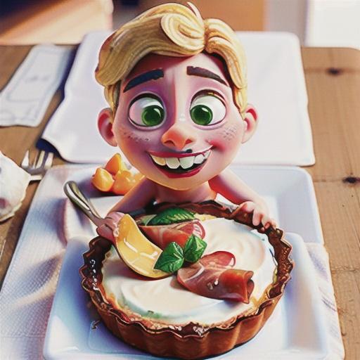 Prosciutto, tomato and ricotta tart