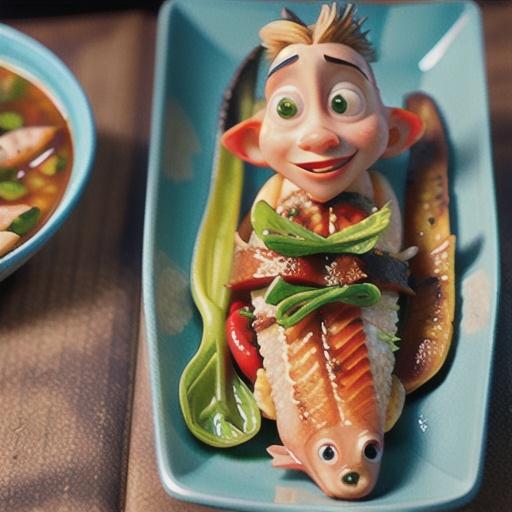 Seared fish with chilli & garlic