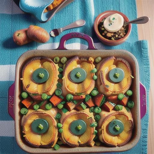 Dutch Oven Plant-Based Cottage Pie with Sweet Potatoes