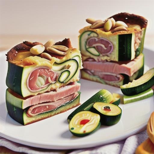 Tuna and zucchini slice