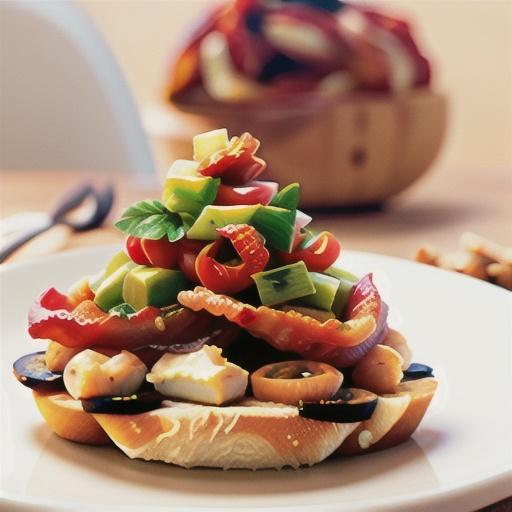 Sun-Dried Tomato and Bacon Bruschetta