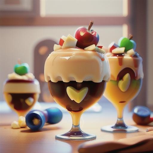 Caramel Apple Martini Pudding Shots