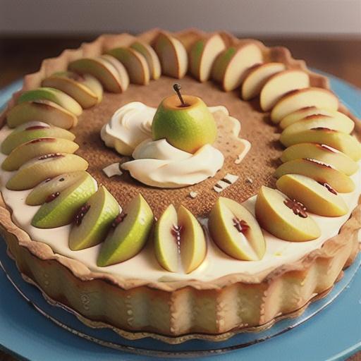 Pear Tart with Shortbread Crust