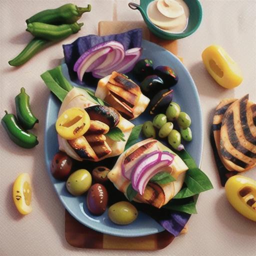 Grilled Halloumi Wraps