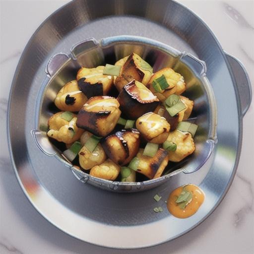 Grilled Buffalo Cauliflower in Foil