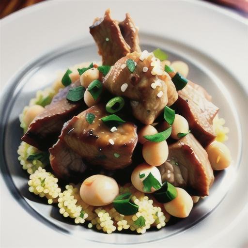 Moroccan lamb with chickpea couscous
