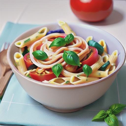 Fresh tomato and basil pasta