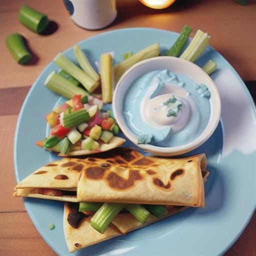 Buffalo Chicken Quesadillas