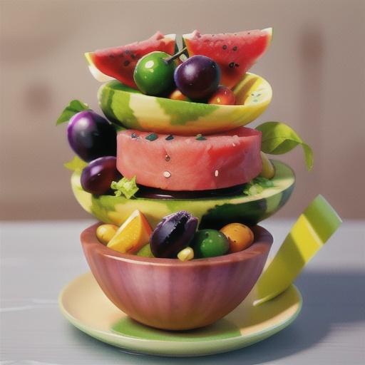 Watermelon Salad with Grapes and Citrus